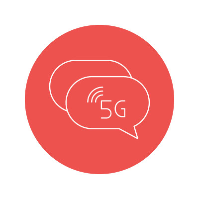 5G聊天泡泡图标