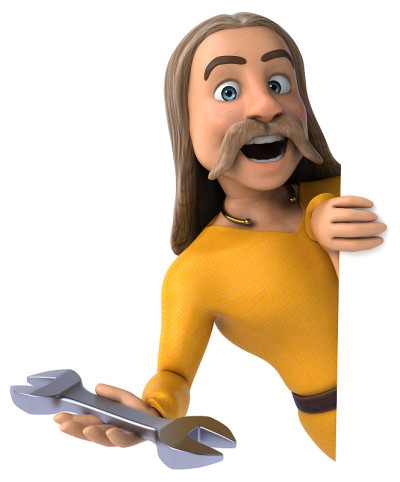 高卢乐趣- 3D插图