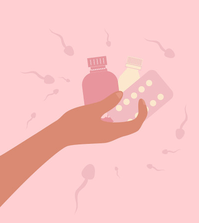 Birth control pill concept.World contraception day