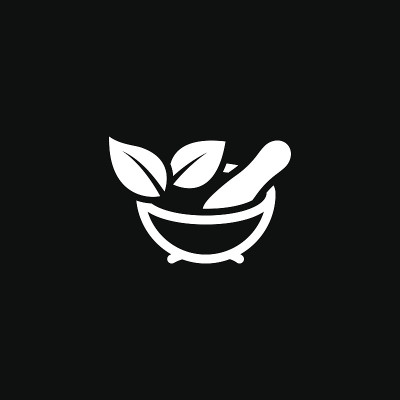 植物疗法图标。平面设计