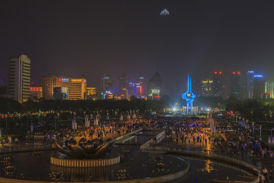 济南环城公园夜景拍摄