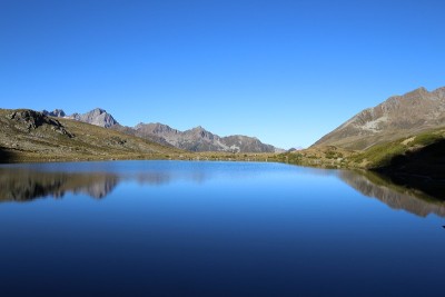 全景高山赫舍本斯湖，K?htai,奥地利蒂罗尔