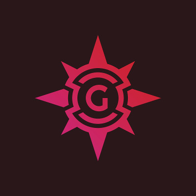 罗盘首字母G图标设计