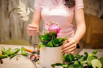 花商使一个美丽和温柔的花组成