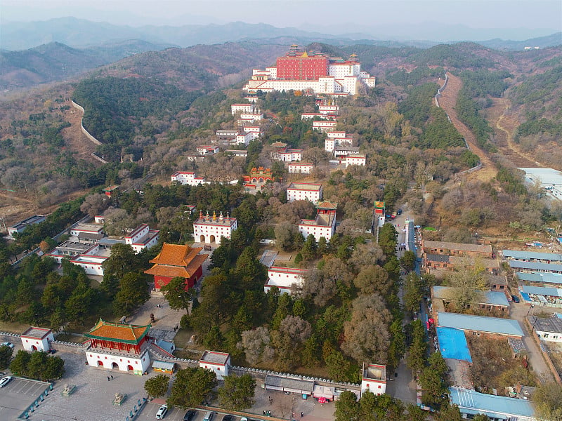 普陀宗城佛寺鸟瞰图，承德外八寺之一