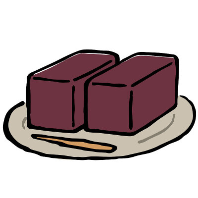 Illustration of Yokan: Illustration like hand draw