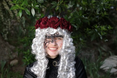 华丽的假面舞风格的巴洛克妇女