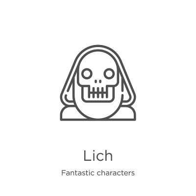 lich icon vector from fantastic characters collect