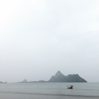 美丽的热带海雨景