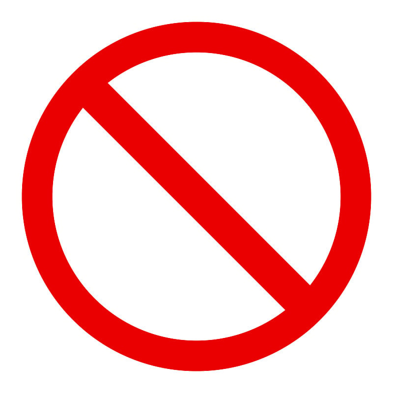 Stop sign icon symbol. No sign