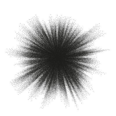Pointillism burst dots pattern. Sunburst abstract 
