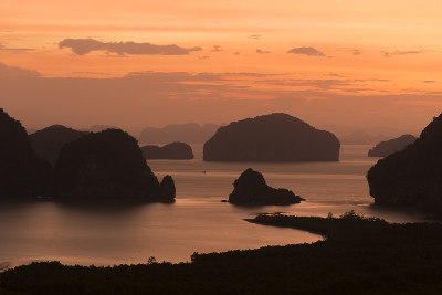 泰国攀牙的海景