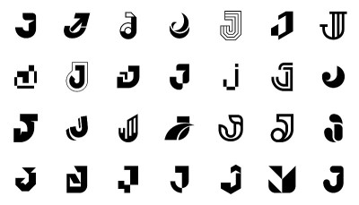 抽象标志集合与字母J
