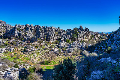 El Torcal de Antequera, Andalusia, Spain，在Antequer