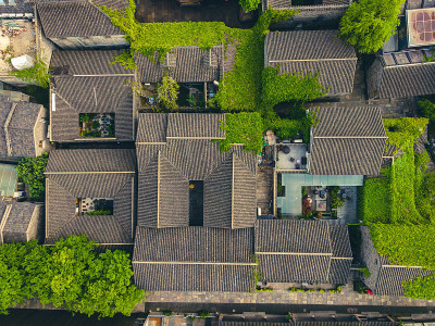 南京老门城东古民居航拍