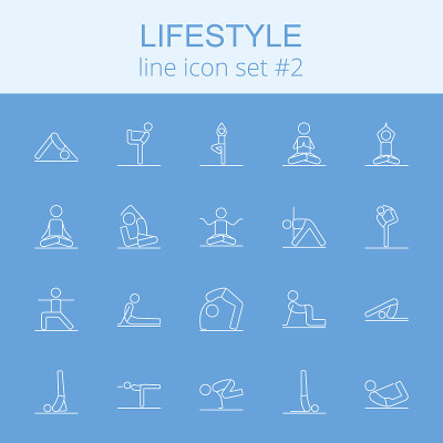 Lifestyle icon set
