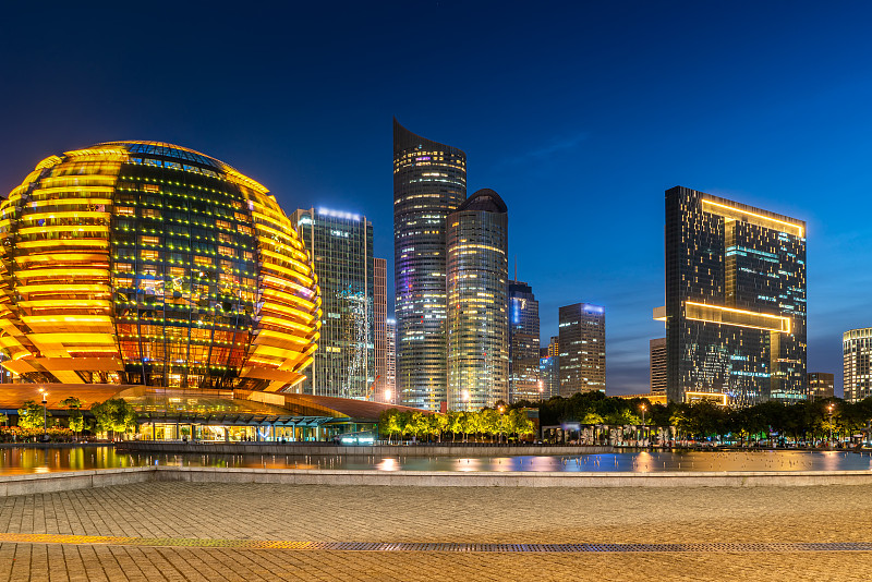 杭州金融中心的建筑景观