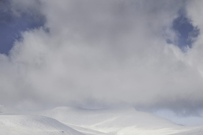 英国威尔士布雷肯灯塔冬季降雪