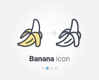 Banana vector icon