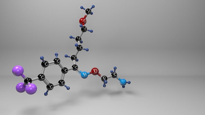 氟伏沙明分子插图。