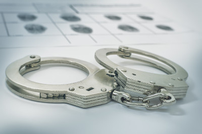 警方手铐指纹犯罪档案