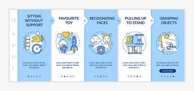 Early childhood development stages onboarding vect