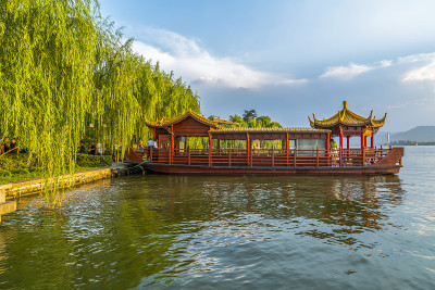 杭州西湖的美丽风景