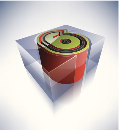 3D字母表:数字6