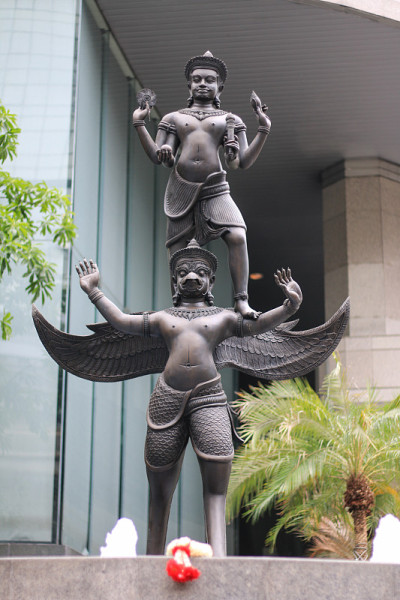 曼谷Ratchaprasong的Narayana或毗湿奴神社