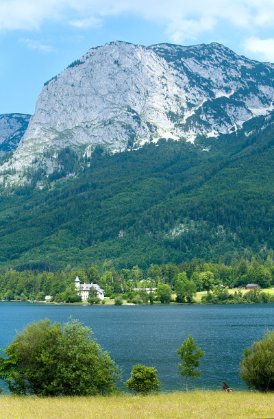 高山夏日湖景