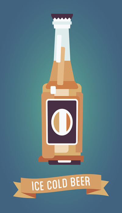 Beer-bottle-flat