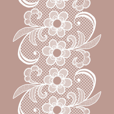 花边的装饰。