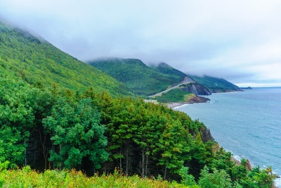 沿着卡伯特小径(Cap Rouge附近)的风景