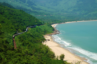 朗科海滩，顺化，火车，铁路