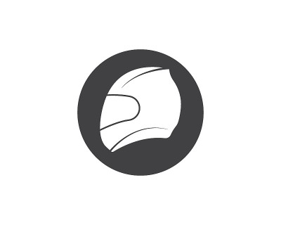 头盔矢量图标标志插图