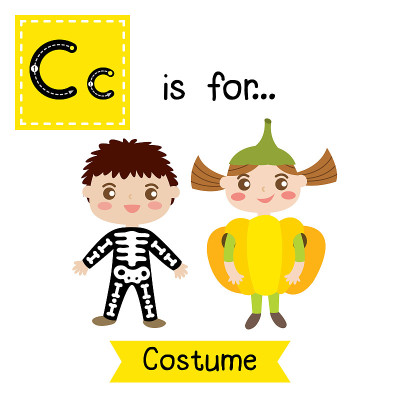 字母C跟踪。服装
