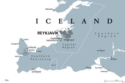 Iceland, Reykjavik, Capital Region and Southern Pe