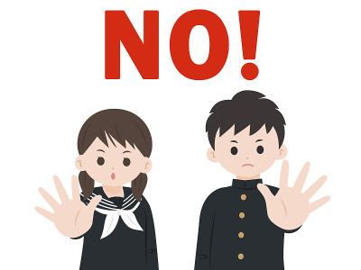 学生拒绝插图