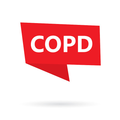 COPD(慢性阻塞性肺疾病)的首字母缩写贴纸