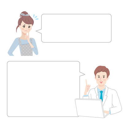 焦急的女人咨询医生并告诉医生解决办法