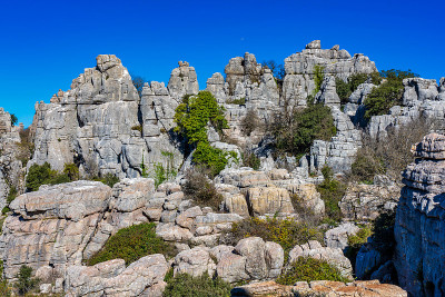 El Torcal de Antequera, Andalusia, Spain，在Antequer