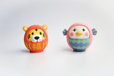 虎达摩作新年贺卡