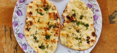 美味的蒜蓉烤饼或面包