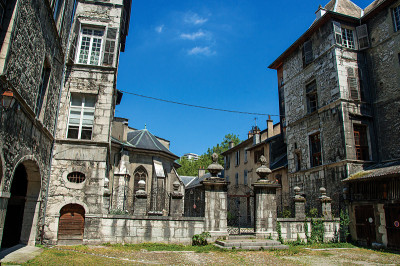 城市中的建筑物Chambéry。