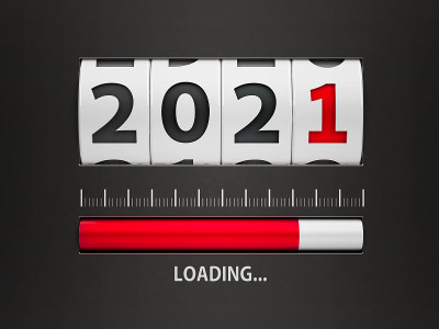 加载新年2021计数器