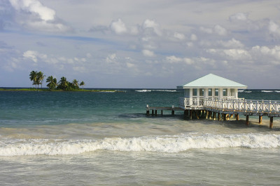 Las Galeras海滩的夏季亭子，Samana peninsula半岛