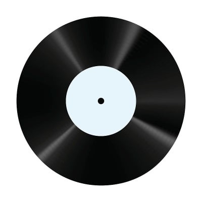 黑胶唱片。复古的良好载体。DJ Scratch的车牌。
