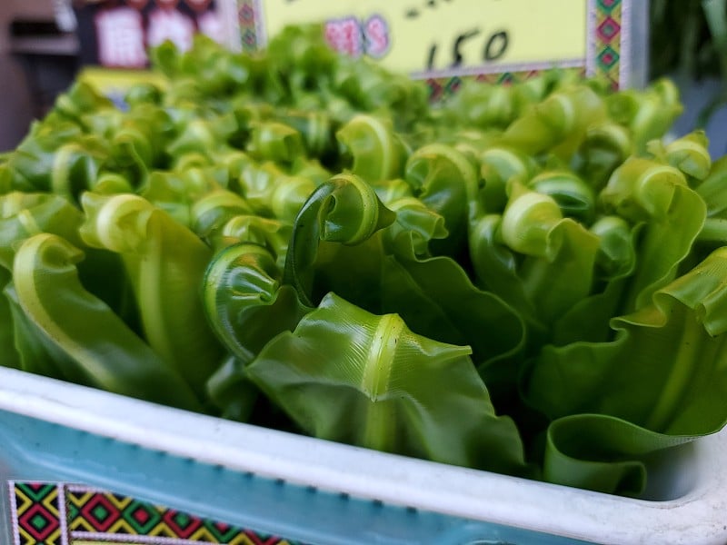 传统台湾市场的蔬菜