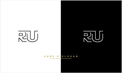 RU,UR抽象字母标志字母组合