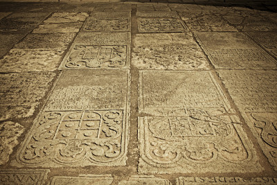 圣奥古斯丁教堂(1602年)地板壁画，古果阿，印度
